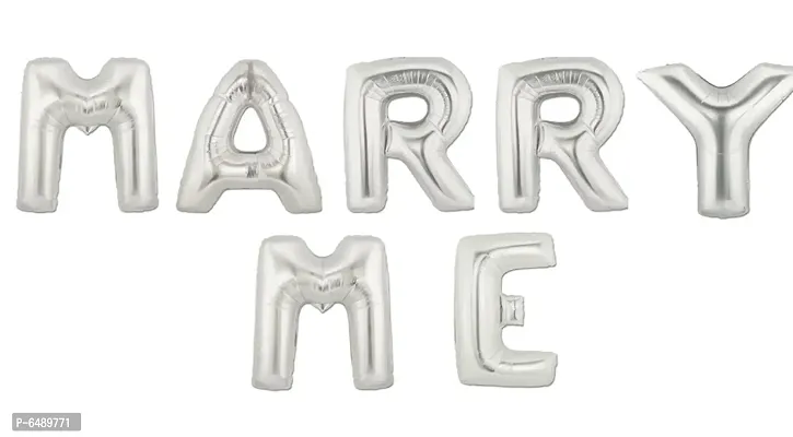 Merry Me Silver Foil Balloon-thumb0