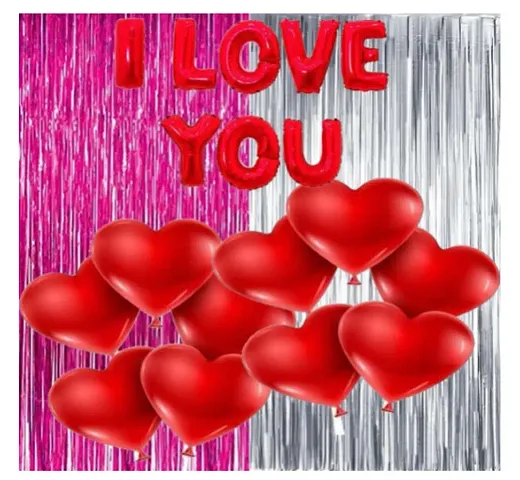 I Love You Foil Balloons for Decoration