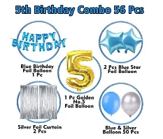 5Th Birthday Decoration Items For Boys With Fairy Light- 55Pcs Fourth Birthday Decoration-thumb1