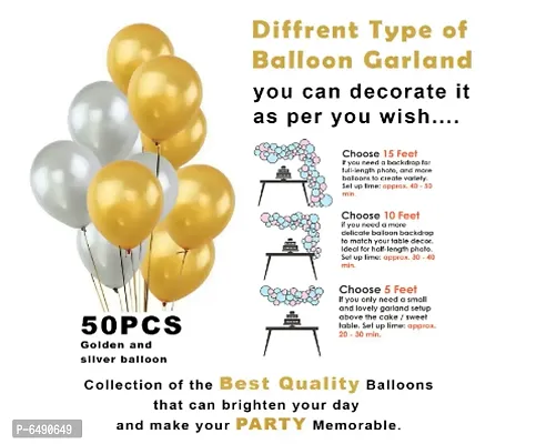 Happy Birthday Banner Decoration Kit - 63Pcs Set For Boys Husband Balloons Decorations Items Combo With Cheers Foil Balloon Crown Foil, Age Perfect, Metallic Balloons With Fairy Light-thumb3