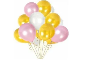 Happy Birthday Balloons Decoration Kit Items 47 Pcs, Golden Star Balloons, Banner and Latex Metallic-thumb2
