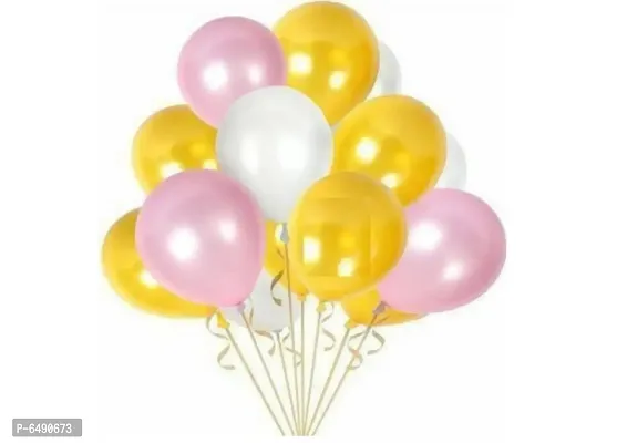 Happy Birthday Balloons Decoration Kit Items 47 Pcs, Golden Star Balloons, Banner and Latex Metallic-thumb3