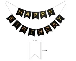 Happy Birthday Balloons Decoration Kit 47 Pcs - Fringe Foil Curtains, Banner and Latex Metallic Balloons-thumb1