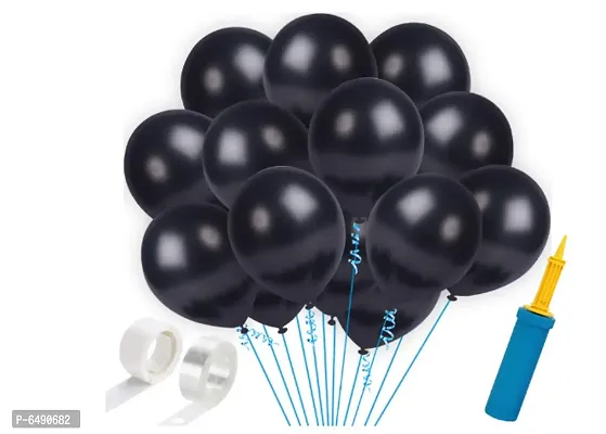 Black HD Metallic Balloons -103Pcs-thumb0