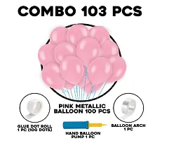 Pink HD Metallic Balloons -103Pcs-thumb1