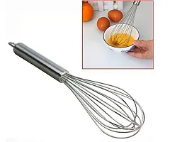 Useful Combo Of Steel Potato Masheru Shaped , Egg Beater Whisk Steel And Lemon Squeezer Steel-thumb2