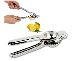 Useful Combo Of Steel Potato Masheru Shaped , Egg Beater Whisk Steel And Lemon Squeezer Steel-thumb1