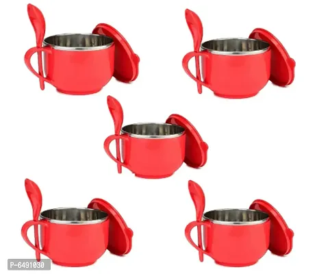 Useful Maggi Noodles And Soup Bowl With Spoon Soup Bowl 5 Pieces