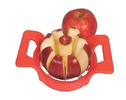 Useful Combo Of Plastic Fruit Fork Set With Stand And Apple Cutter-thumb1