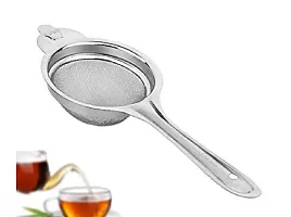 Useful Combo Of Stainless Steel Soup Juice Strainer With Steel Tea Strainer And Steel Cheese Grater-thumb1