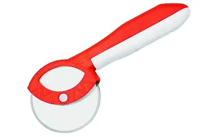 Useful Combo Of Plastic Pizza Cutter And Measuring Spoon And Cup Set Multipurpose Black-thumb2