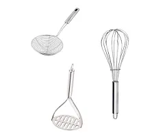 Useful Stainless Steel Deep Fry , U Shape Potato Masher , Steel Egg Whisker-thumb1