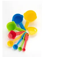 8 Pcs Measuring Cup And Spoon Set ( Multi Color )-thumb1