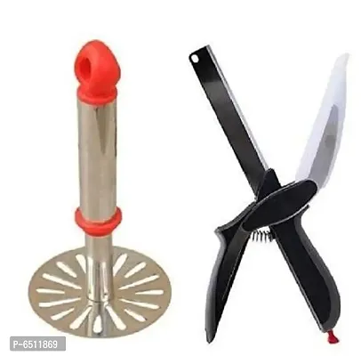 Potato Masher and Cleaver Cutter Kitchen Tool Set