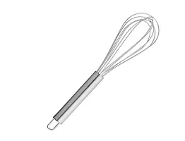 Egg Whisker (Steel) And Silicone Spatula And Brush-thumb2