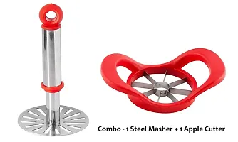 Useful Steel Apple Cutter And Potato Masher-thumb1