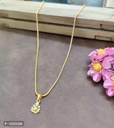 Shimmering Golden Brass  Pendant For Women-thumb0