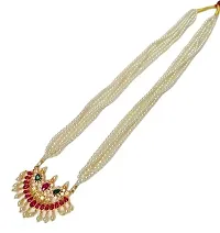 Golden Alloy Bridal Necklace Set Combo for Women-thumb2