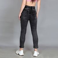 Stylish Quality for Women  Girls |  Washed Blue Jogger Jeans-thumb3