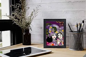 pnf Radha kishna Religious Wood Photo Frames with Acrylic Sheet (Glass) for Worship/Pooja(photoframe,Multicolour,6x8inch)-20112-thumb1