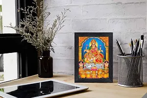 pnf Laxmi Ganeshji Diwali Puja kuber Religious Wood Photo Frames with Acrylic Sheet (Glass) for Worship/Pooja(photoframe,Multicolour,6x8inch)-22366-thumb1