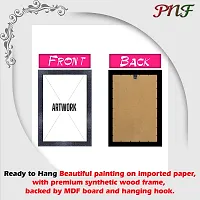 pnf Hand Painted Landscape Scenery Wood Photo Frames with Acrylic Sheet (Glass) (10 * 14inch,Multicolour,Synthetic) 27686-thumb2