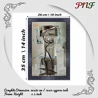 pnf modern abstract art Wood Photo Frames with Acrylic Sheet (Glass) (10 * 14inch,Multicolour,Synthetic) 2659-thumb1