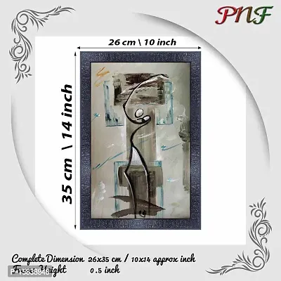 pnf modern abstract art Wood Photo Frames with Acrylic Sheet (Glass) (10 * 14inch,Multicolour,Synthetic) 2659-thumb2