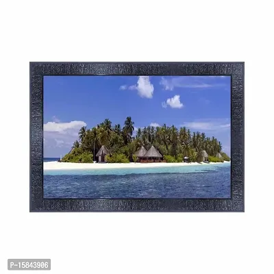 pnf Natural Landscape scenery art Wood Frames with Acrylic Sheet (Glass) 8345-(10 * 14inch,Multicolour,Synthetic)
