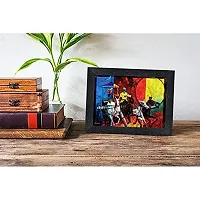 PnF Arjun Kishan Geeta updesh Religious Wood Photo Frames with Acrylic Sheet (Glass) for Worship/Pooja(photoframe,Multicolour,8x6inch)-11311-thumb1