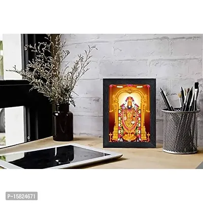 Tirupati Balaji - Lord Venkateswara Religious Wood Photo Frames(photoframe,Multicolour,8x6inch)-22363, Wall Mount-thumb2