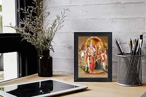 pnf Radha kishna Religious Wood Photo Frames with Acrylic Sheet (Glass) for Worship/Pooja(photoframe,Multicolour,6x8inch)-22508-thumb1