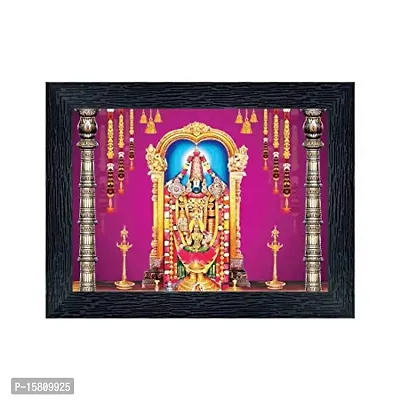 Tirupati Balaji - Lord Venkateswara Religious Wood Photo Frames(photoframe,Multicolour,8x6inch)-22340