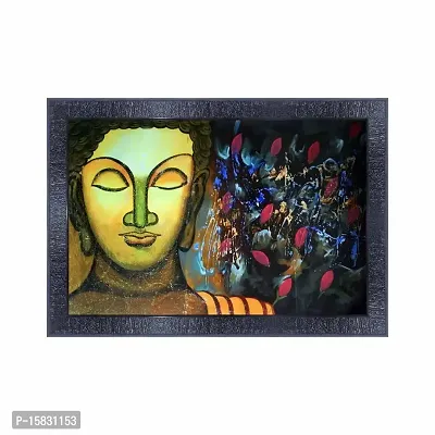 pnf Buddha Wood Photo Frames with Acrylic Sheet (Glass) 3198(10 * 14inch,Multicolour,Synthetic)