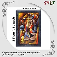 pnf modern abstract art Wood Photo Frames with Acrylic Sheet (Glass) (10 * 14inch,Multicolour,Synthetic) 710-thumb1