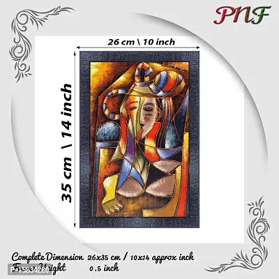 pnf modern abstract art Wood Photo Frames with Acrylic Sheet (Glass) (10 * 14inch,Multicolour,Synthetic) 710-thumb2