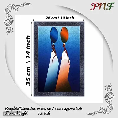 pnf modern abstract art Wood Photo Frames with Acrylic Sheet (Glass) (10 * 14inch,Multicolour,Synthetic) 383-thumb2