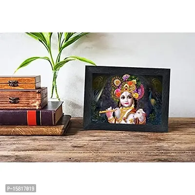 PnF Bal Krishna (Baby) Religious Wood Photo Frames with Acrylic Sheet (Glass) for Worship/Pooja(photoframe,Multicolour,8x6inch)-14624--thumb2