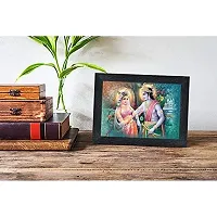 PnF Radha kishna Religious Wood Photo Frames with Acrylic Sheet (Glass) for Worship/Pooja(photoframe,Multicolour,8x6inch)-22608-thumb1