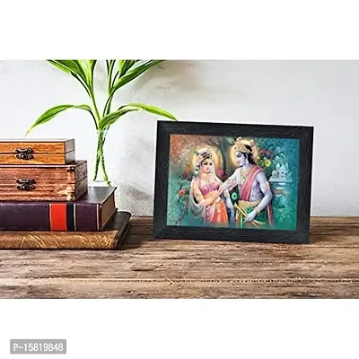 PnF Radha kishna Religious Wood Photo Frames with Acrylic Sheet (Glass) for Worship/Pooja(photoframe,Multicolour,8x6inch)-22608-thumb2