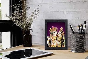 pnf Radha kishna Religious Wood Photo Frames with Acrylic Sheet (Glass) for Worship/Pooja(photoframe,Multicolour,6x8inch)-20046-thumb1