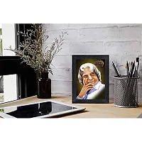 A. P. J. Abdul Kalam Wood Photo Frames with Acrylic Sheet (Glass)(photoframe,Multicolour,8x6inch)-19746 ,Wall Mount-thumb1