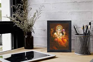 pnf Ganeshji Religious Wood Photo Frames with Acrylic Sheet (Glass) for Worship/Pooja(photoframe,Multicolour,6x8inch)-20407-thumb1