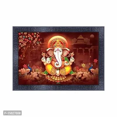 pnf Ganeshji Frames Wood Photo Frames with Acrylic Sheet (Glass) 4196-(10 * 14inch,Multicolour,Synthetic)-thumb0