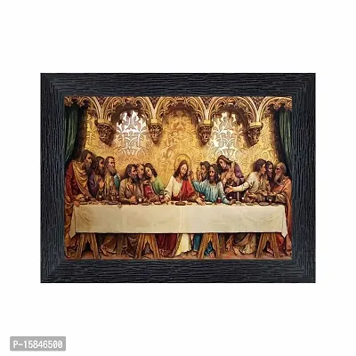 pnf Lord Jesus Religious Wood Photo Frames with Acrylic Sheet (Glass) for Worship/Pooja(photoframe,Multicolour,6x8inch)-15708