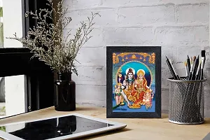 pnf Bhole Nath parivar (Maa Parvati, Ganesh, Kartikey and Shiv Shankar) Religious Wood Photo Frames(photoframe,Multicolour,6x8inch)-20683-photoframe-5x7.jpg-thumb1