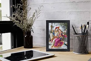 pnf Radha kishna Religious Wood Photo Frames with Acrylic Sheet (Glass) for Worship/Pooja(photoframe,Multicolour,6x8inch)-20362-thumb1