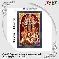 pnf Kali mata ji Religious Wood Photo Frames with Acrylic Sheet (Glass) for Worship/Pooja 20887(10 * 14inch,Multicolour,Synthetic)-thumb1