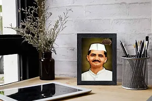 pnf Lal Bahadur Shastri Wood Photo Frames with Acrylic Sheet (Glass)(photoframe,Multicolour,6x8inch)-9371-thumb1