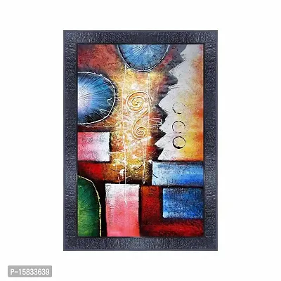 pnf modern abstract art Wood Photo Frames with Acrylic Sheet (Glass) (10 * 14inch,Multicolour,Synthetic) 5251